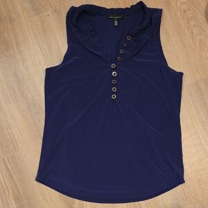 White House Black Market Royal Purple Sleeveless Tank with Double Layer